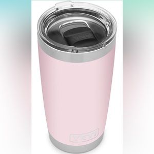 Yeti 20z tumbler in ice pink customized “Nikki”